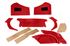 Triumph TR3 Interior Trim Kit - Red with White Piping - RW3028RED